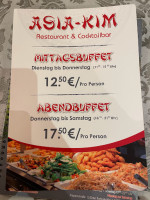 Asia Kim Langen menu
