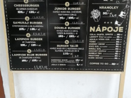 Beef Burger menu