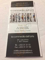 La Commedia Dell'arte S.a R.l. menu