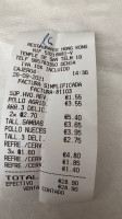 Chez Toni menu