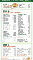 Cucina Piccante menu
