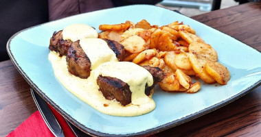 Zum Markgrafen Ihr Grieche In Fröndenberg Mit Biergarten Und Kegelbahn, Griechisch Essen food