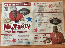 Mr. Tasty American Burgers menu