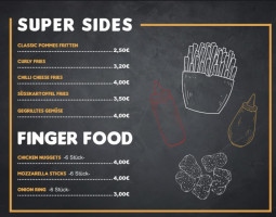Hood Burger menu
