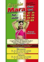 Pizza Mara menu