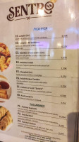Sentro '20 menu