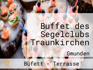 Buffet des Segelclubs Traunkirchen