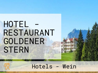 HOTEL - RESTAURANT GOLDENER STERN Romantik Hotel
