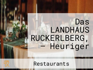 Das LANDHAUS RUCKERLBERG, – Heuriger