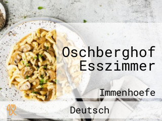 Oschberghof Esszimmer