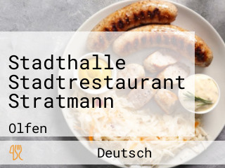 Stadthalle Stadtrestaurant Stratmann