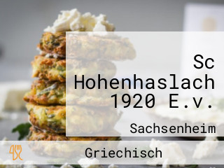 Sc Hohenhaslach 1920 E.v.