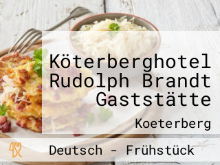 Köterberghotel Rudolph Brandt Gaststätte