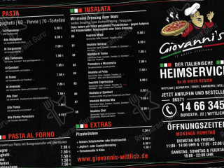Pizza Heimservice Giovannis