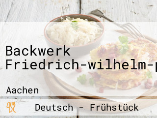 Backwerk Friedrich-wilhelm-platz