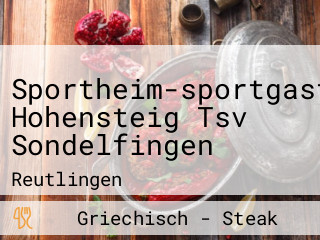 Sportheim-sportgaststaette Hohensteig Tsv Sondelfingen