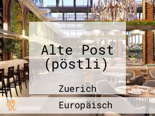 Alte Post (pöstli)