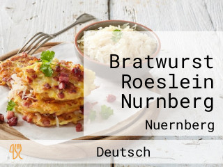 Bratwurst Roeslein Nurnberg
