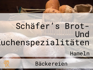 Schäfer’s Brot- Und Kuchenspezialitäten