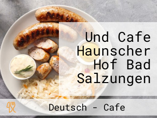 Und Cafe Haunscher Hof Bad Salzungen