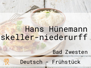 Hans Hünemann Ratskeller-niederurff