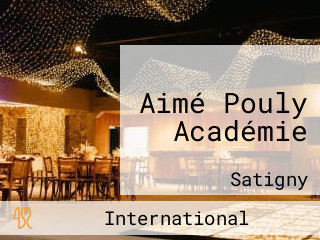 Aimé Pouly Académie