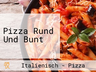 Pizza Rund Und Bunt