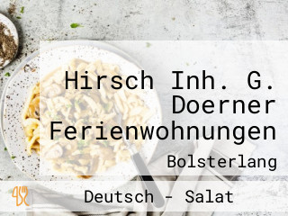 Hirsch Inh. G. Doerner Ferienwohnungen