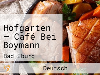 Hofgarten – Café Bei Boymann