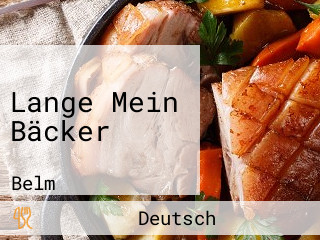 Lange Mein Bäcker