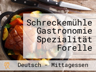 Schreckemühle Gastronomie Spezialität Forelle