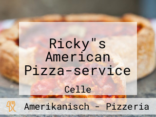 Ricky"s American Pizza-service