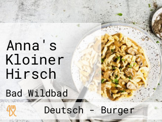 Anna's Kloiner Hirsch