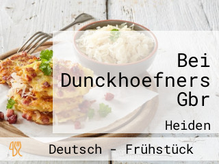 Bei Dunckhoefners Gbr