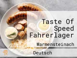 Taste Of Speed Fahrerlager