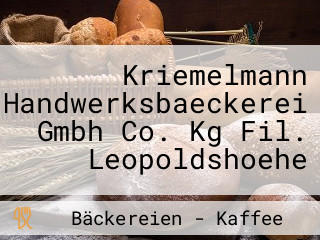 Kriemelmann Handwerksbaeckerei Gmbh Co. Kg Fil. Leopoldshoehe