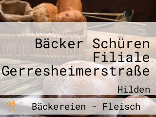 Bäcker Schüren Filiale Gerresheimerstraße