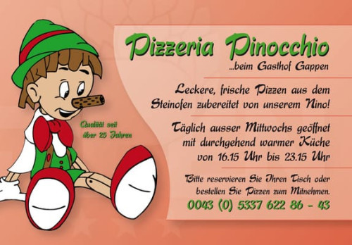 Gappen Pizza/ehemalige Pizzeria Pinocchio